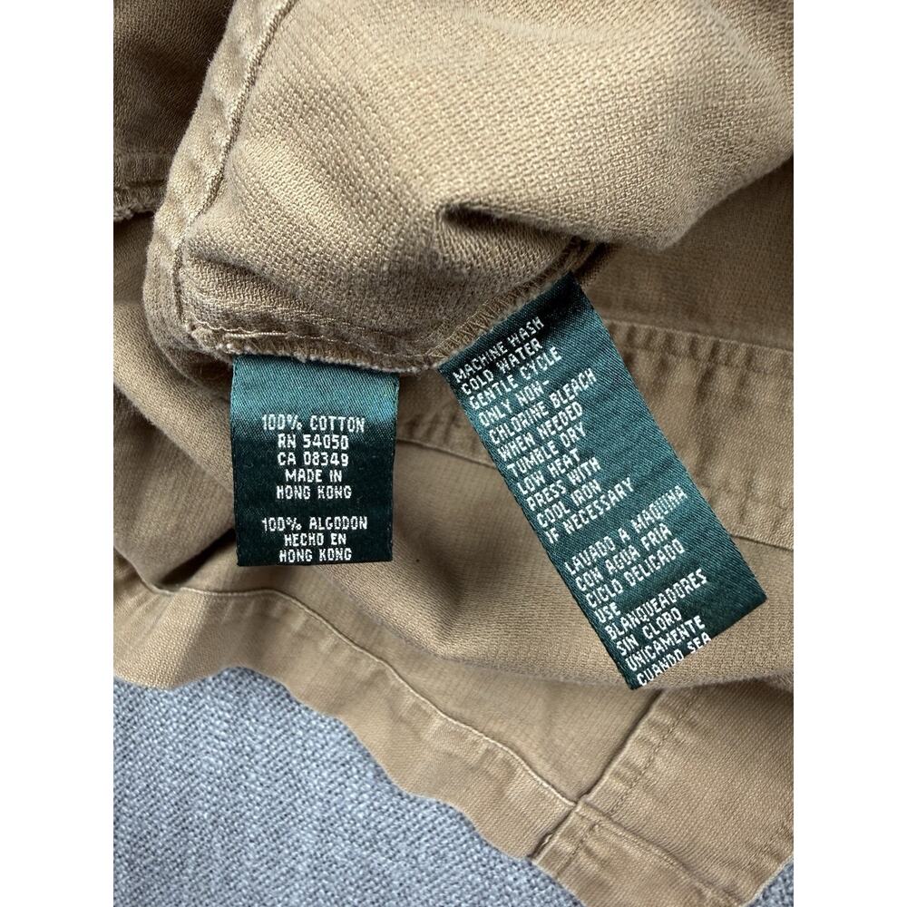 Lauren Ralph Lauren Safari Utility Jacket Womens Medium Tan Cotton Military - Picture 5 of 8